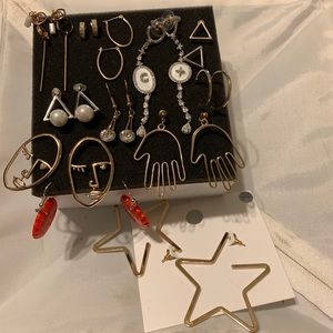 Earrings 12 pairs